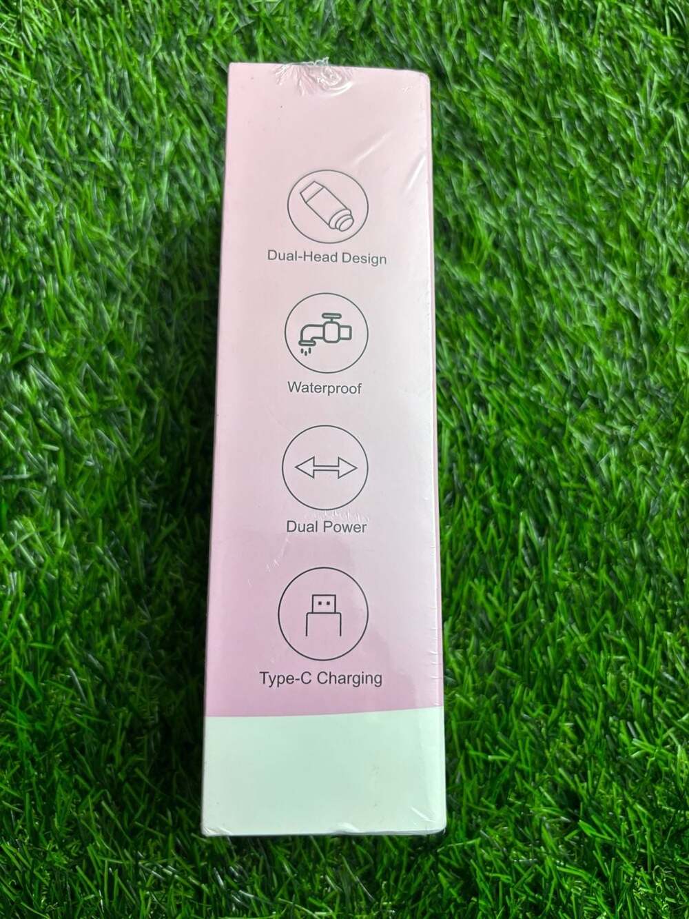 Dual-Head Shaver Pink Rechargeable Waterproof Wet & Dry
